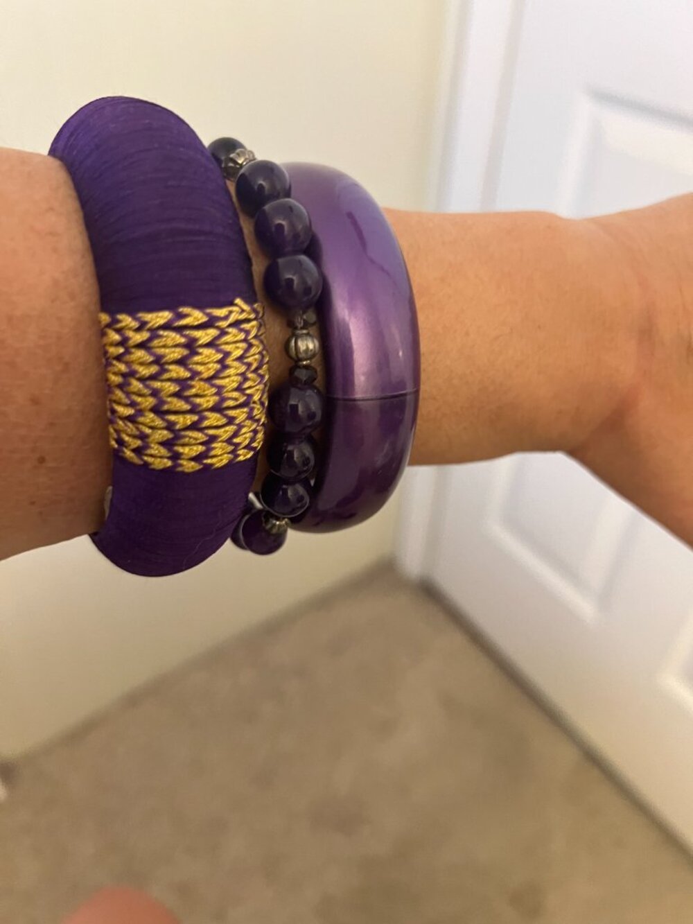 Purple Bracelet Bundle – 3‑Piece Set
